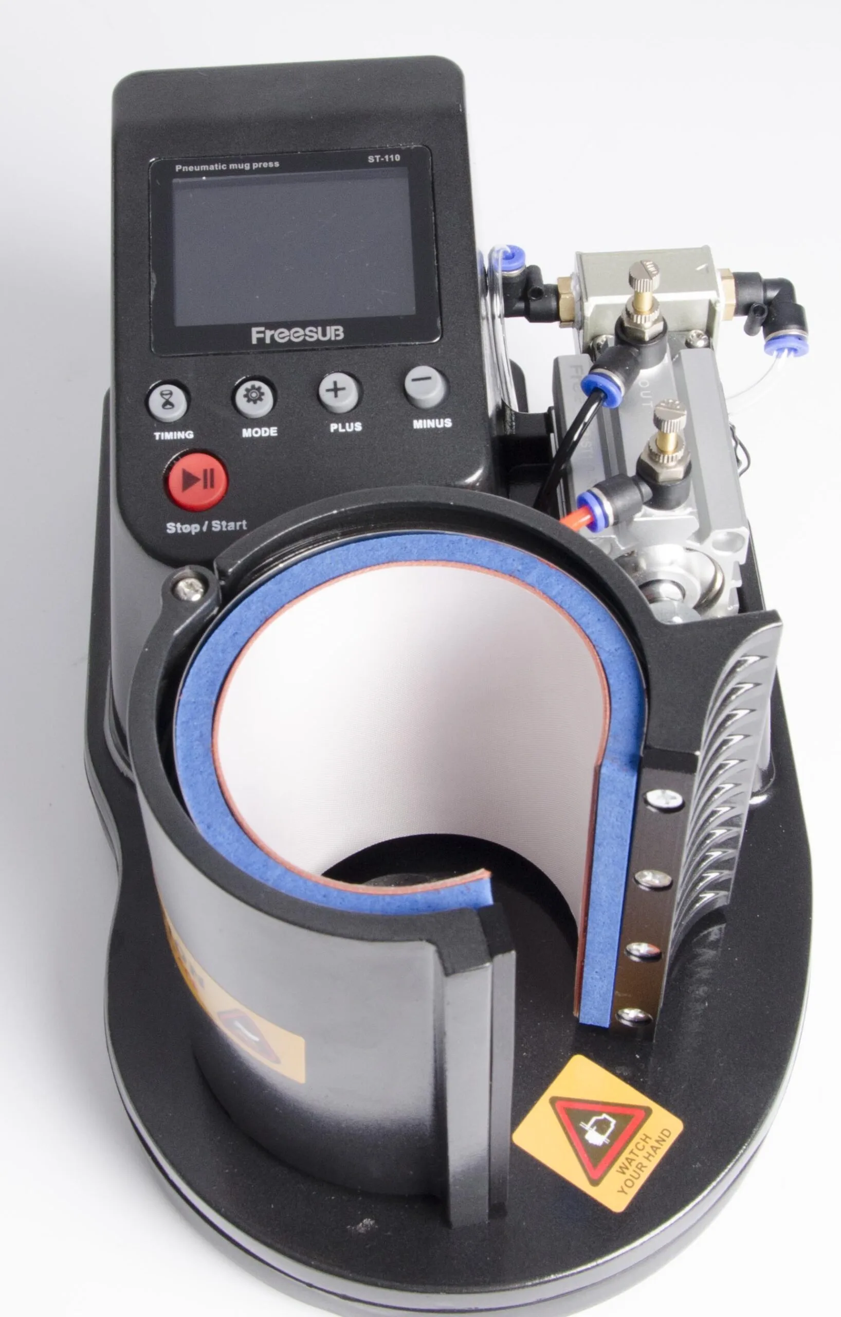 PRENSA TÉRMICA CANECA PNEUMÁTICA SS-110 SUN SPECIAL 220V - Imagem 2