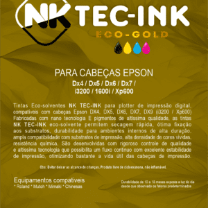 TINTA TEC-INK GOLD ECO SOLVENTE YELLOW 1 L
