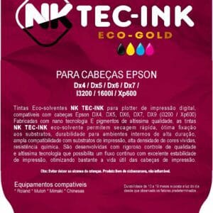 TINTA TEC-INK GOLD ECO SOLVENTE MAGENTA 500 ML